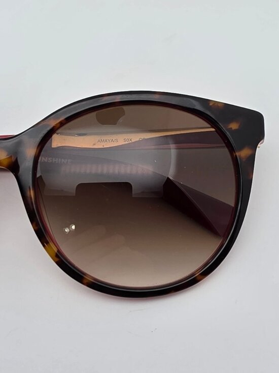 Kate Spade New York Amaya Havana Pink Frame Brown Gradient Lens Sunglasses 53mm main image 4